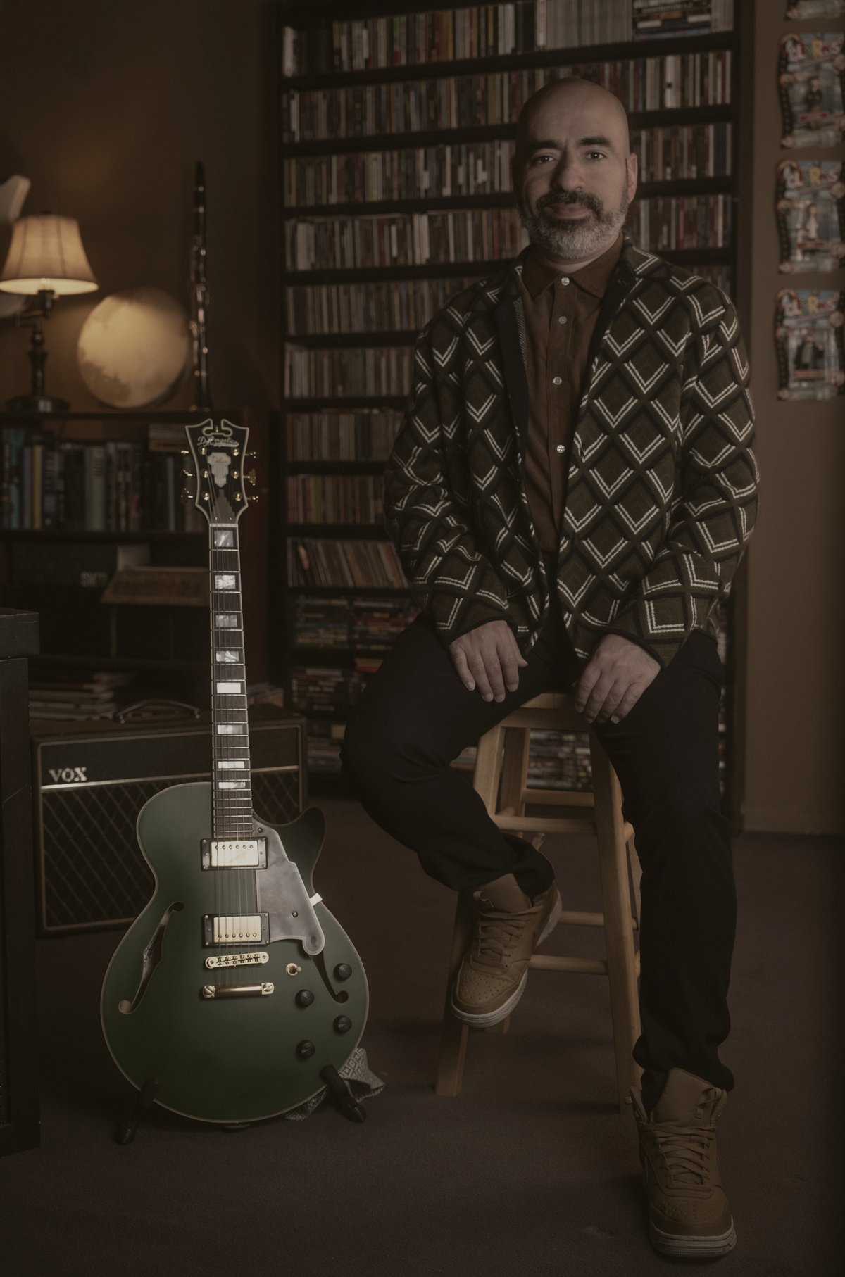 Sandro Morales-Santoro in his studio
